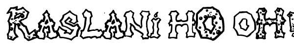 Raslani hO oH! font preview
